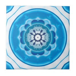Azulejos de baño geométrico azul turquesa