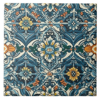 Azulejos de belleza intemporales de Portugal azul