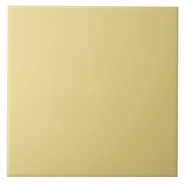 Azulejos de cerámica amarilla apagada. (Frente)