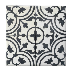 Azulejos de Cerámica con Patrón Francés - Blanco y