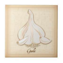 Azulejos de cerámica de ajo