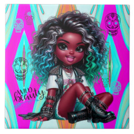 Azulejos de cerámica de belleza silvestre Afropunk