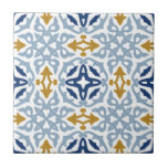 Azulejos de cerámica de color azul con decoración<br><div class="desc">Puede ser totalmente personalizado para satisfacer sus necesidades. © Gorjo Designs. Hecho para ti a través de la plataforma Zazzle. // ¿Necesita ayuda para personalizar su diseño? ¿Tienes otras ideas? Siéntase libre de contactarme (Zoe) directamente.</div>