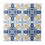 Azulejos de cerámica de color azul con decoración<br><div class="desc">Puede ser totalmente personalizado para satisfacer sus necesidades. © Gorjo Designs. Hecho para ti a través de la plataforma Zazzle. // ¿Necesita ayuda para personalizar su diseño? ¿Tienes otras ideas? Siéntase libre de contactarme (Zoe) directamente.</div>