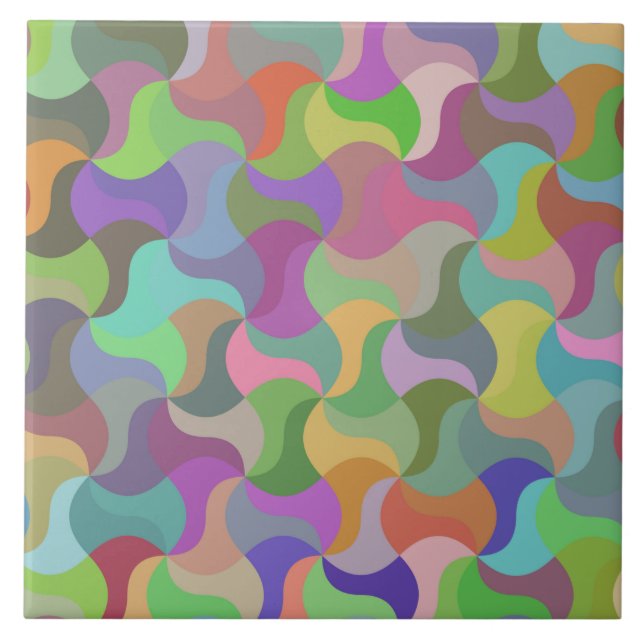 azulejos de cerámica de mosaico pastel (Frente)