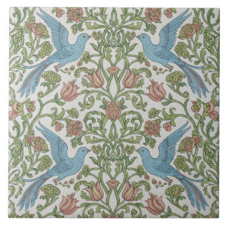 Azulejos de Cerámica de Pájaros y Flores