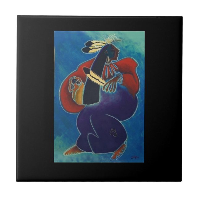 Azulejos de cerámica de sol de la madre (Frente)