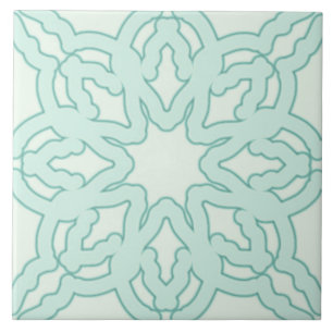 Azulejos de cerámica, elegante diseño clásico verd