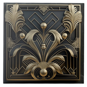 Azulejos de cerámica inspirados en Art Deco