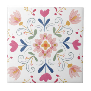 Azulejos de cerámica para decoración floral del ho