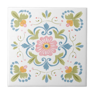 Azulejos de cerámica para decoración floral del ho