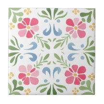 Azulejos de cerámica para decoración floral del ho