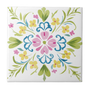 Azulejos de cerámica para decoración floral del ho