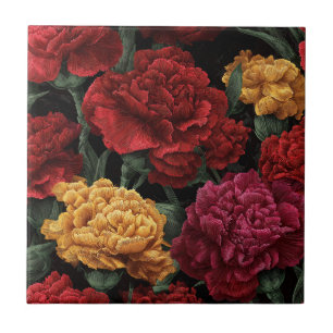 Azulejos de clavel de moda para superficies enlosa