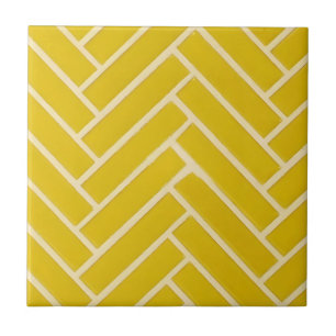 azulejos de diseño sofisticado amarillo mostaza