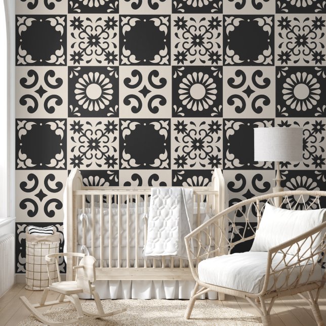 Azulejos de estilo español - Papel pintado adhesiv (Niños)
