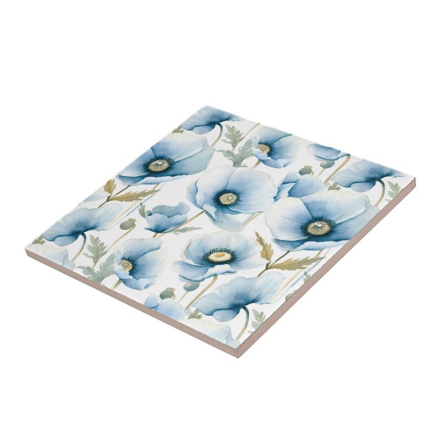 Azulejos de flores de amapola (Lado)