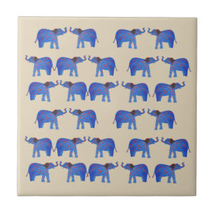 Azulejos de foto de cerámica de Elefante Azul