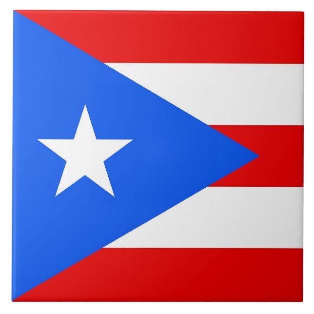 Azulejos de la bandera del estado de Puerto Rico (Frente)