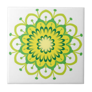 azulejos de mandala coloridos