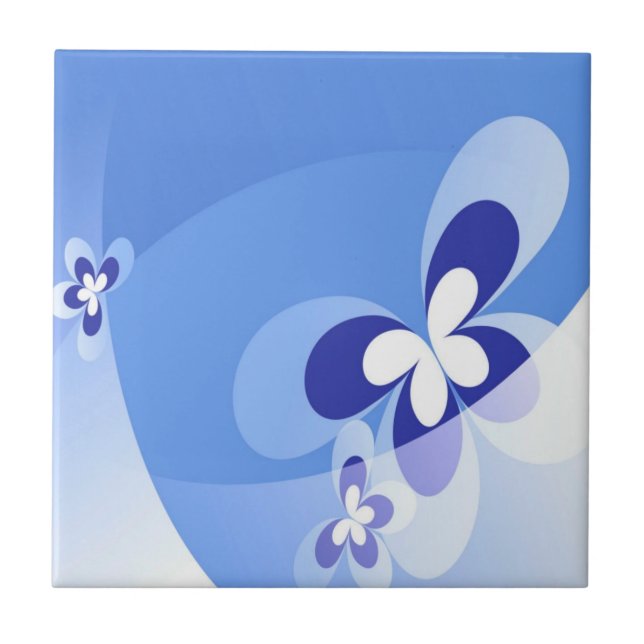 Azulejos de mariposas azules (Frente)