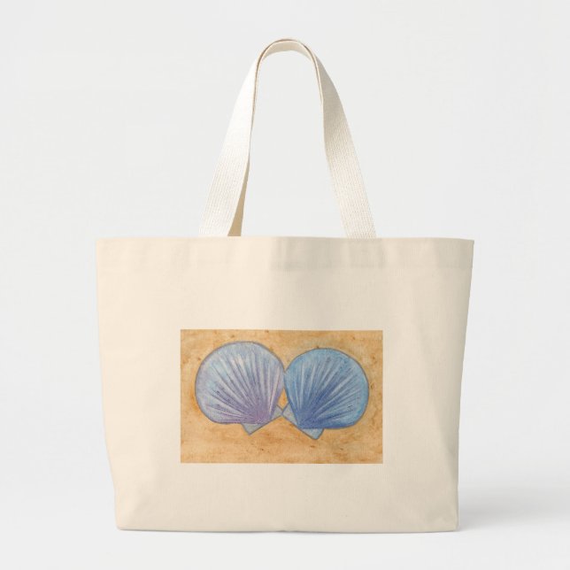 Azulejos de mariscos morados en bolsas de lona de  (Frente)