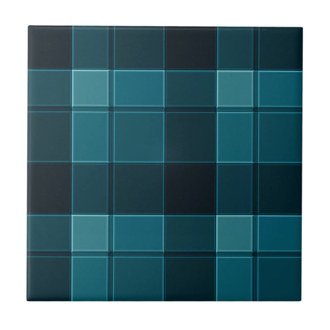 Azulejos de medianoche y mosaico de verificación V (Frente)