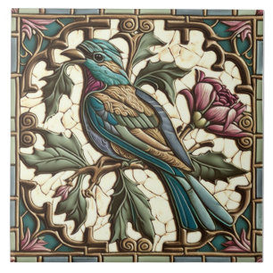 Azulejos de Pájaros - Vintage - Art Nouveau