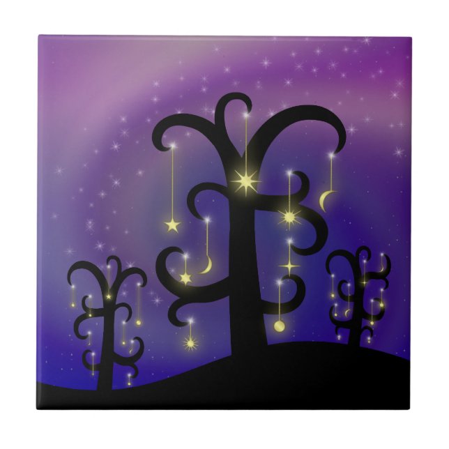 Azulejos decorativos de huertos de estrellas (Frente)