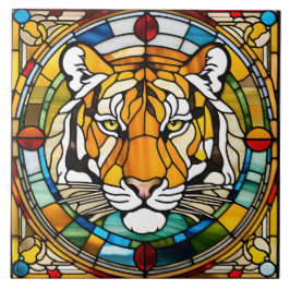 Azulejos decorativos de vidrio manchado de tigre