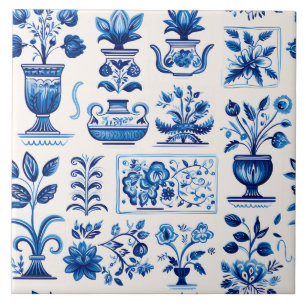 Azulejos Delft Pattern