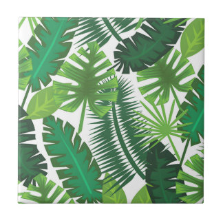 azulejos frescos de la hoja de palma