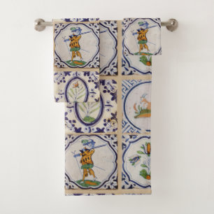 Azulejos holandeses vintage Delft del siglo XVII a