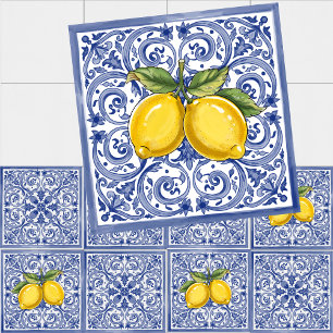 Azulejos italianos Dolce Vita Mediterráneo Azul y