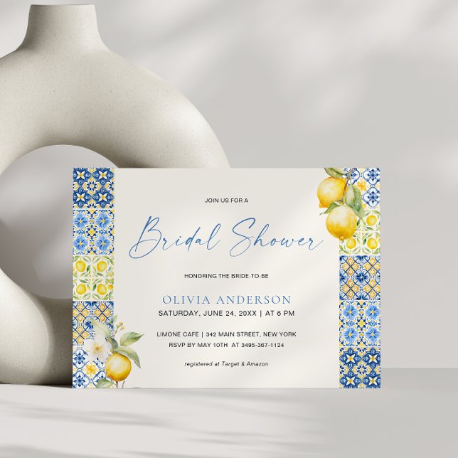 Azulejos Italianos Mediterráneos Invitación de Des (Subido por el creador)