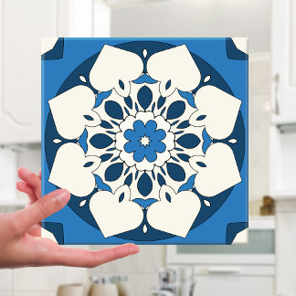 Azulejos mediterráneos florales de la Marina