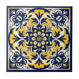 Azulejos mexicanos azules y amarillos - # 2