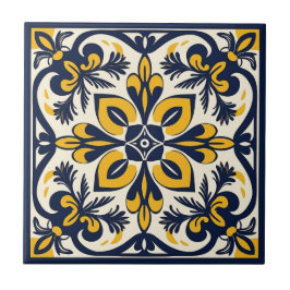 Azulejos mexicanos azules y amarillos - #3