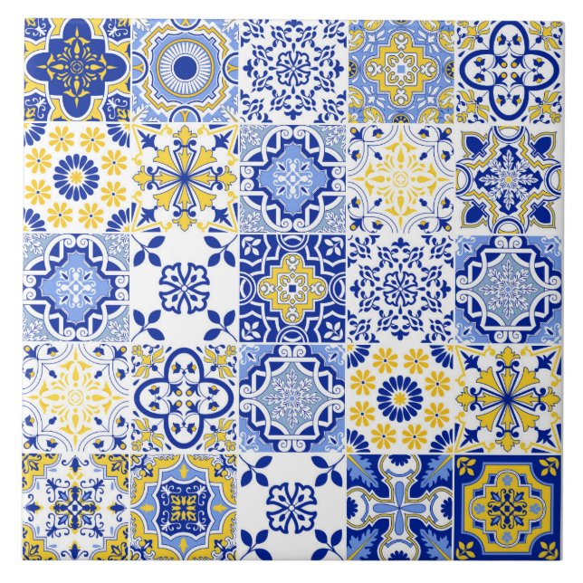 Azulejos Patrón de Baldosas Cerámicas  (Frente)