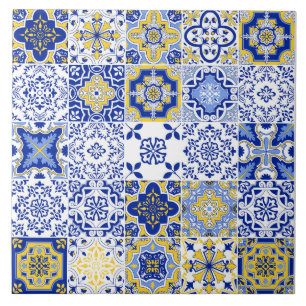 Azulejos portugueses patrón baldosa cerámica 