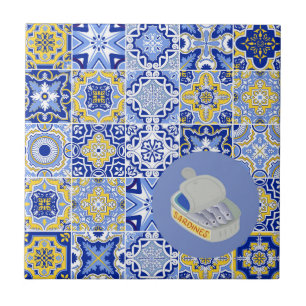 Azulejos portugueses y sardinas