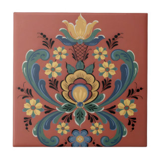 azulejos suecos flores verdes antiguas