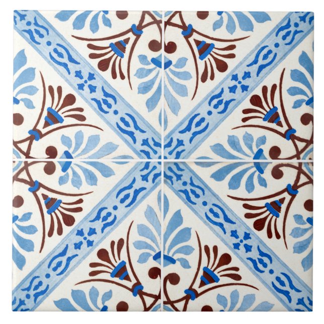 Azulejos tradicionales portugueses esmaltados  (Frente)