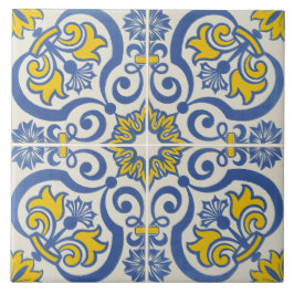 Azulejos tradicionales portugueses esmaltados 