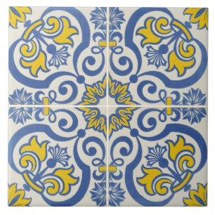 Azulejos tradicionales portugueses esmaltados