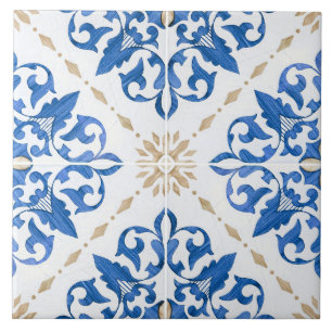 Azulejos tradicionales portugueses vidriados