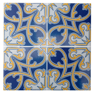 Azulejos tradicionales portugueses vidriados