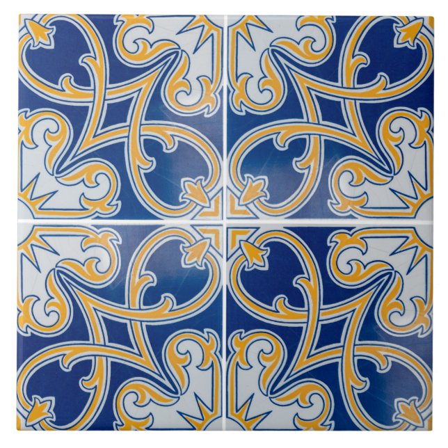 Azulejos tradicionales portugueses vidriados  (Frente)
