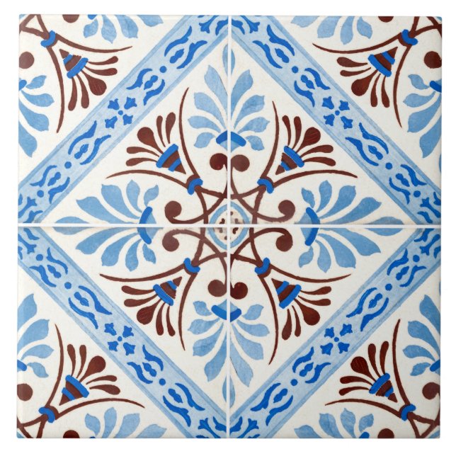 Azulejos tradicionales portugueses vidriados  (Frente)