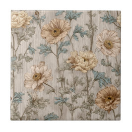 Azulejos Únicos de Ranunculus Retro para Interiore